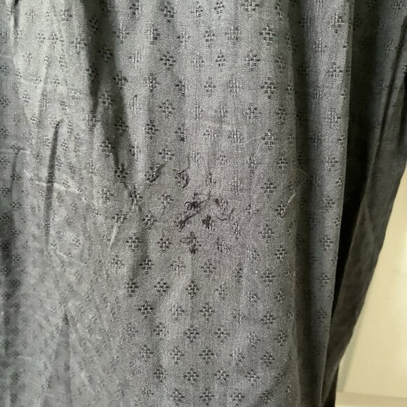 Universal Thread Dress Womens XL Gray Balloon Long Sleeve Tiered Prairie Smocked - Picture 8 of 10